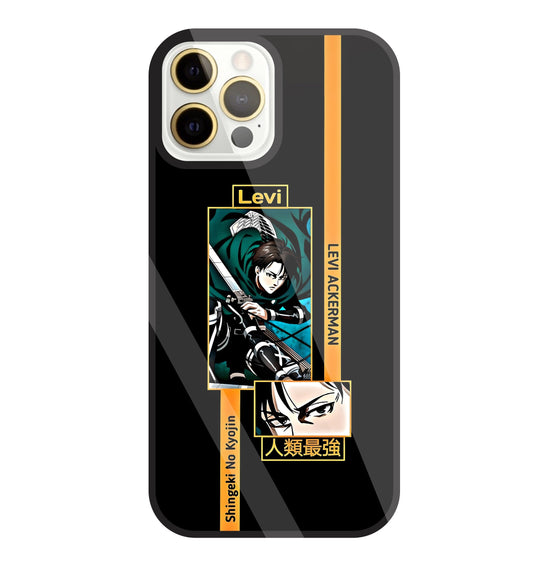 Levi Anime Glass Case For Apple iPhone 12 Pro Max
