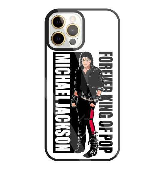 Michael Jackson King Of Pop Glass Case For Apple iPhone 12 Pro Max