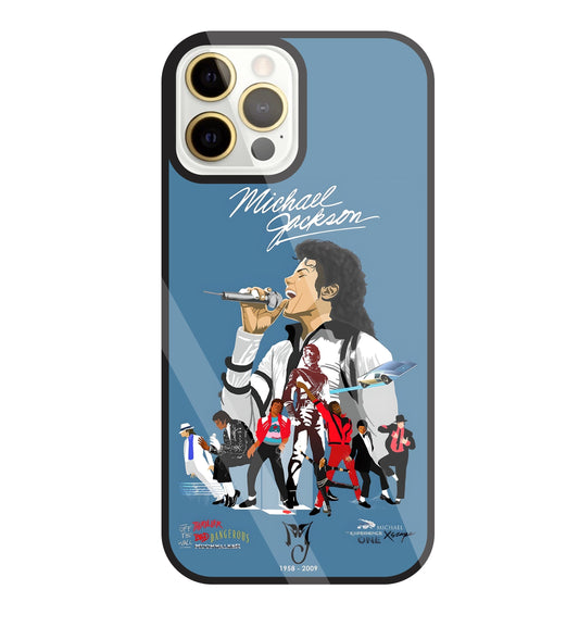 Michael Jackson Mashup Glass Case For Apple iPhone 12 Pro Max