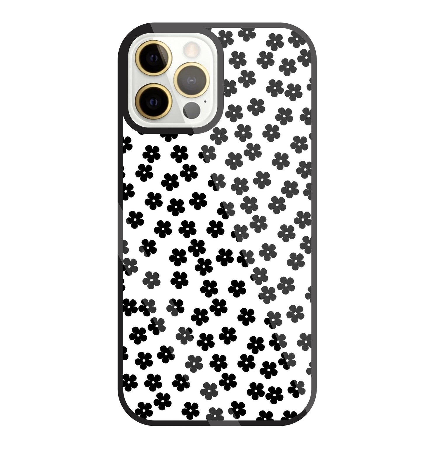 Multiple Daisy flowers Glass Case For Apple iPhone 12 Pro Max