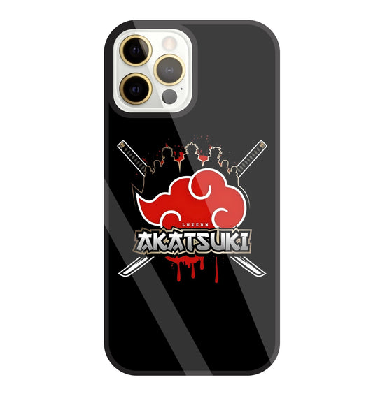 Naruto - Akatsuki Glass Case For Apple iPhone 12 Pro Max