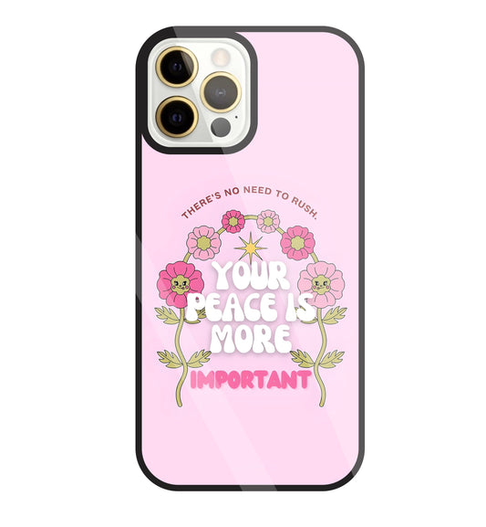 Peace Is More Important Glass Case For Apple iPhone 12 Pro Max