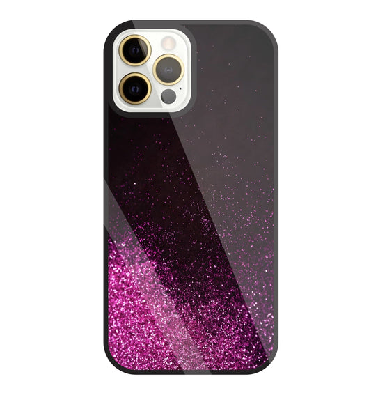 Pink Glitters Glass Case For Apple iPhone 12 Pro Max