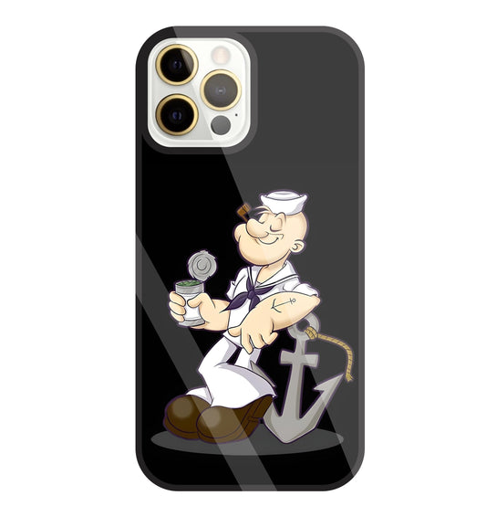 Popeye The Sailor Glass Case For Apple iPhone 12 Pro Max
