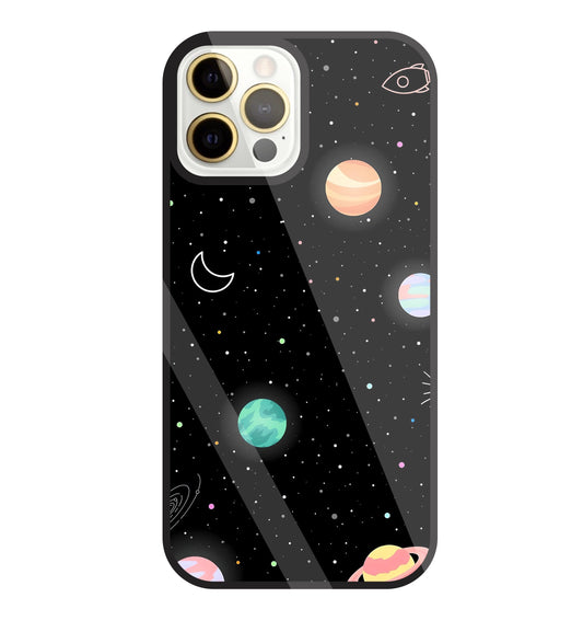 Space Galaxy Glass Case For Apple iPhone 12 Pro Max
