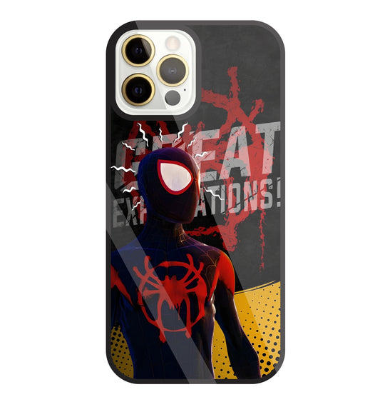 Spidy Sense Glass Case For Apple iPhone 12 Pro Max