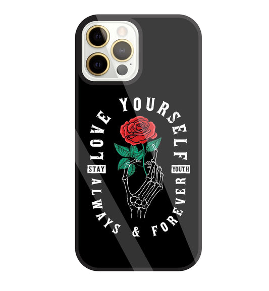 Stay Youth Love Glass Case For Apple iPhone 12 Pro Max