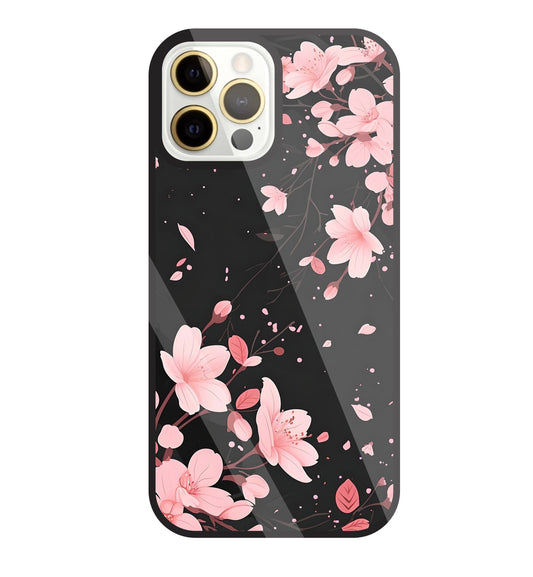 Summer Flowers Glass Case For Apple iPhone 12 Pro Max