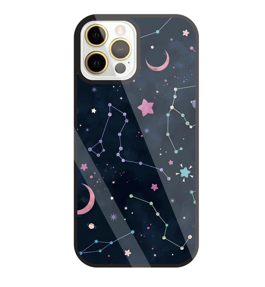 Symbol Of Stars Glass Case For Apple iPhone 12 Pro Max