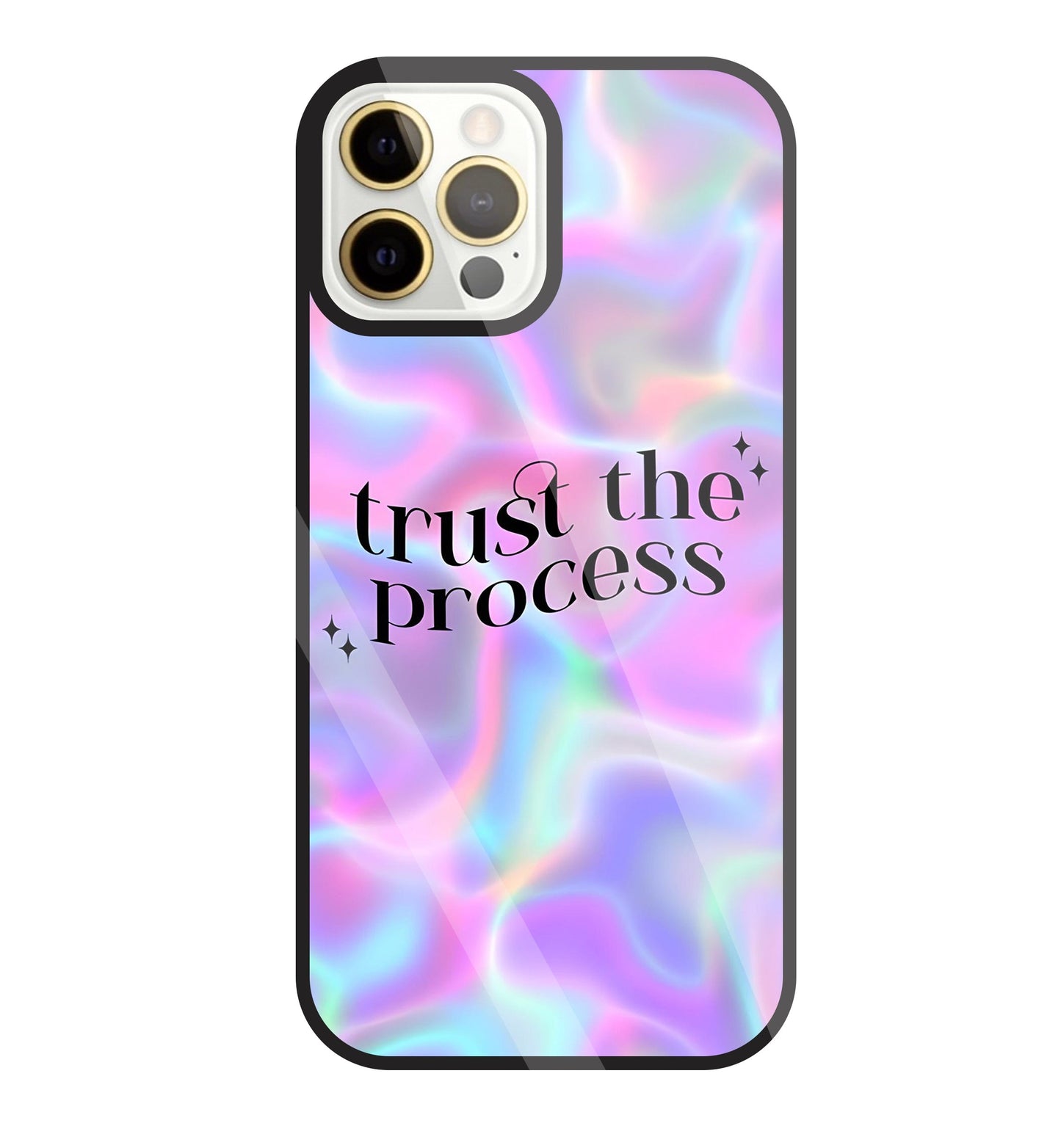 Trust the Process Glass Case For Apple iPhone 12 Pro Max