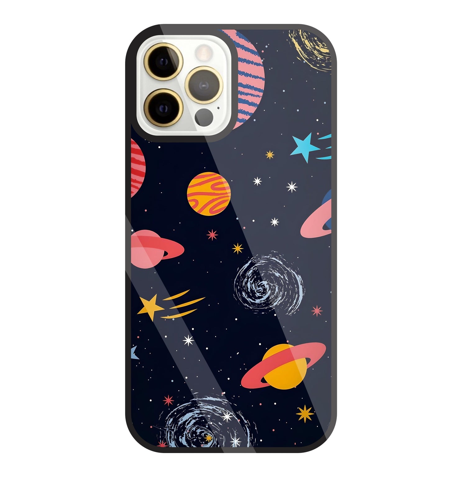 Universe In Space Glass Case For Apple iPhone 12 Pro Max