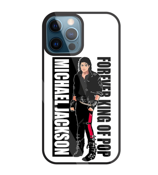 Michael Jackson King Of Pop Glass Case For Apple iPhone 12 Pro