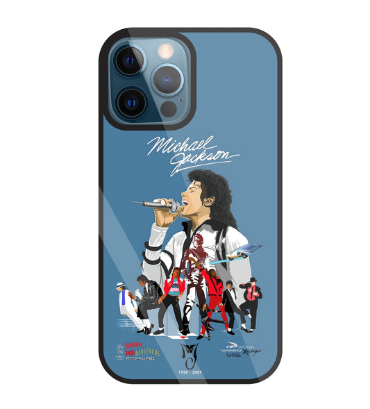 Michael Jackson Mashup Glass Case For Apple iPhone 12 Pro