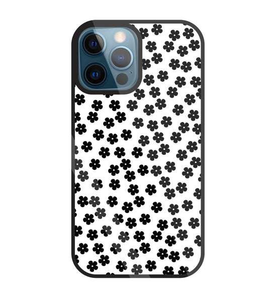 Multiple Daisy flowers Glass Case For Apple iPhone 12 Pro