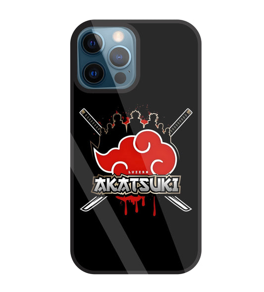Naruto - Akatsuki Glass Case For Apple iPhone 12 Pro
