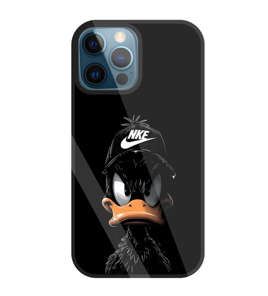 Nike Toon Duck Glass Case For Apple iPhone 12 Pro