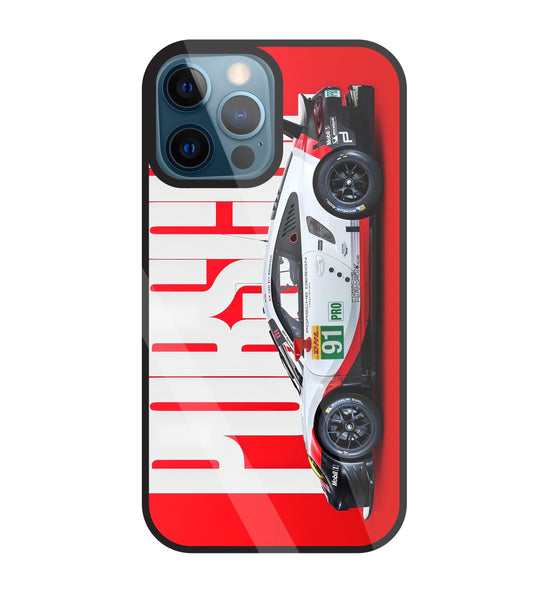 Porschse Glass Case For Apple iPhone 12 Pro
