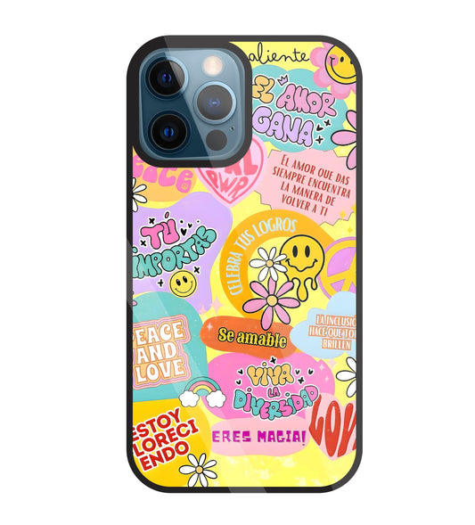Sunflower Vibes Glass Case For Apple iPhone 12 Pro
