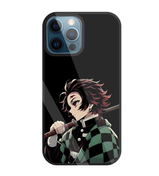 Tanjiro Kamado Glass Case For Apple iPhone 12 Pro
