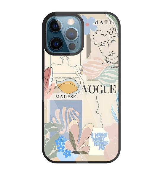 The Kiss Art Glass Case For Apple iPhone 12 Pro