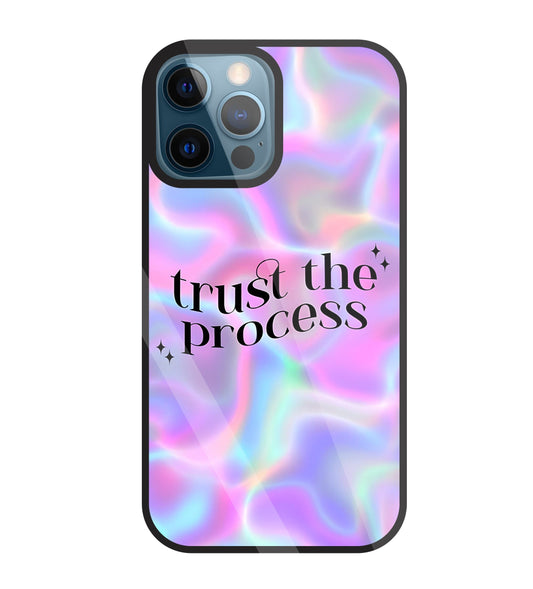 Trust the Process Glass Case For Apple iPhone 12 Pro