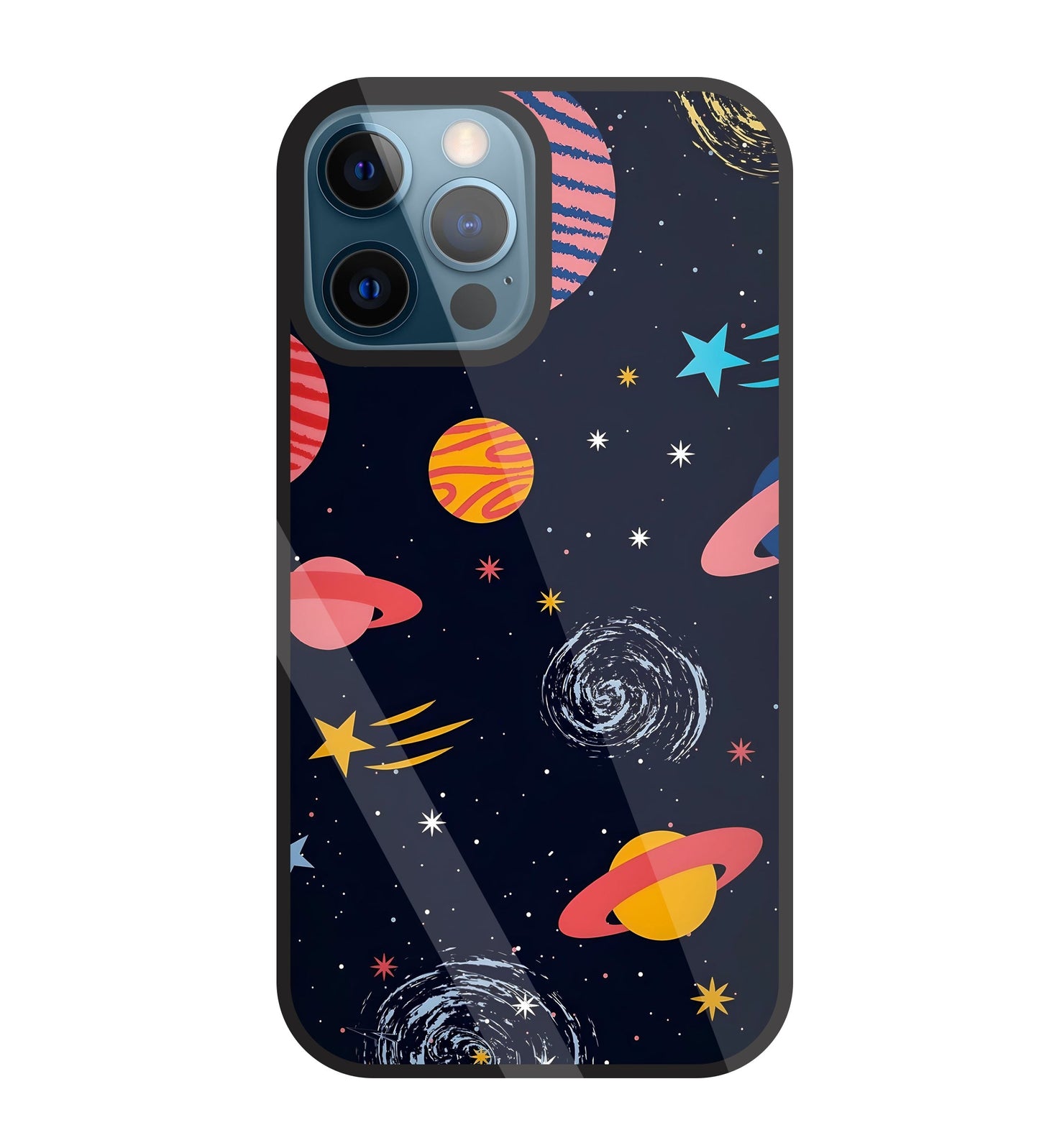Universe In Space Glass Case For Apple iPhone 12 Pro