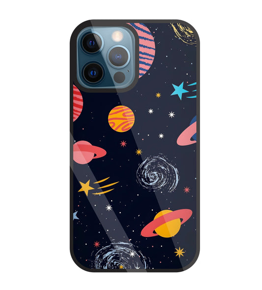Universe In Space Glass Case For Apple iPhone 12 Pro
