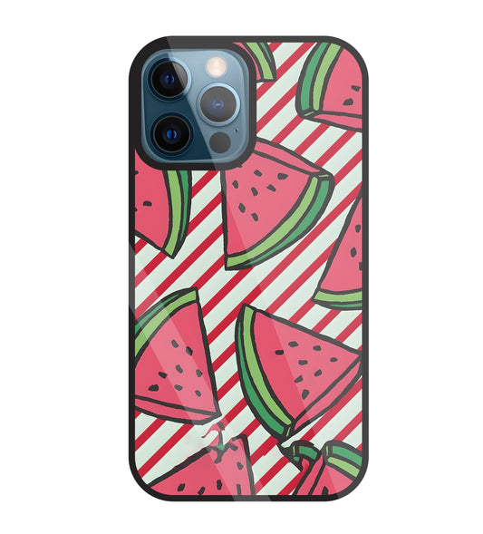 Watermelon Glass Case For Apple iPhone 12 Pro