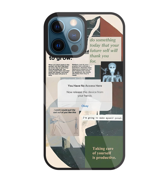 Yourself To Grow Glass Case For Apple iPhone 12 Pro