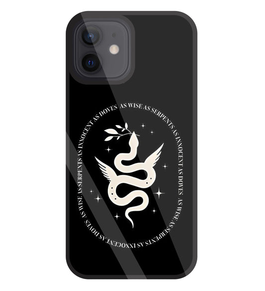 Snakestress Glass Case For Apple iPhone 12