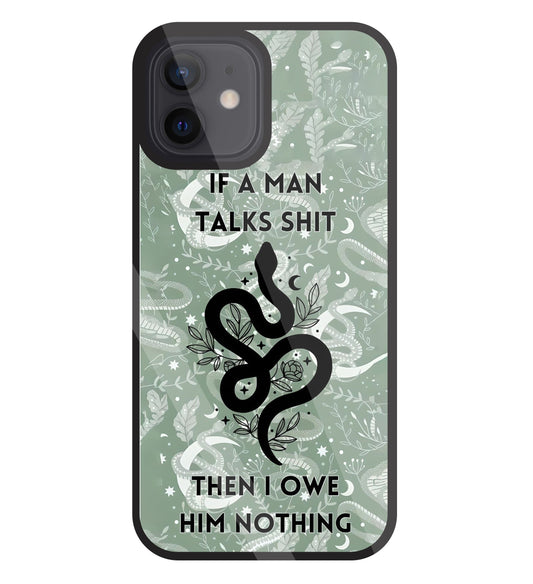 Talk Shit Glass Case For Apple iPhone 12