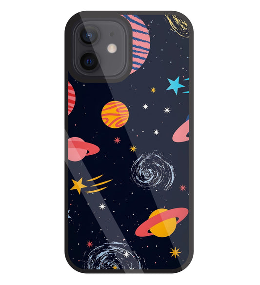 Universe In Space Glass Case For Apple iPhone 12
