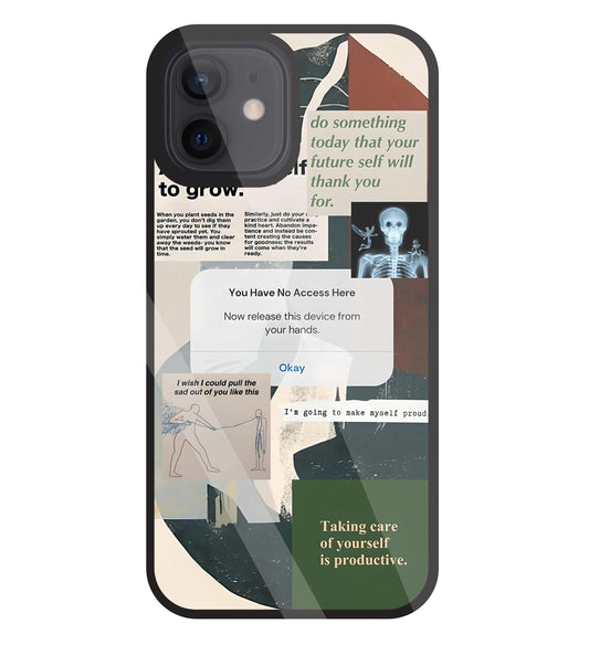 Yourself To Grow Glass Case For Apple iPhone 12