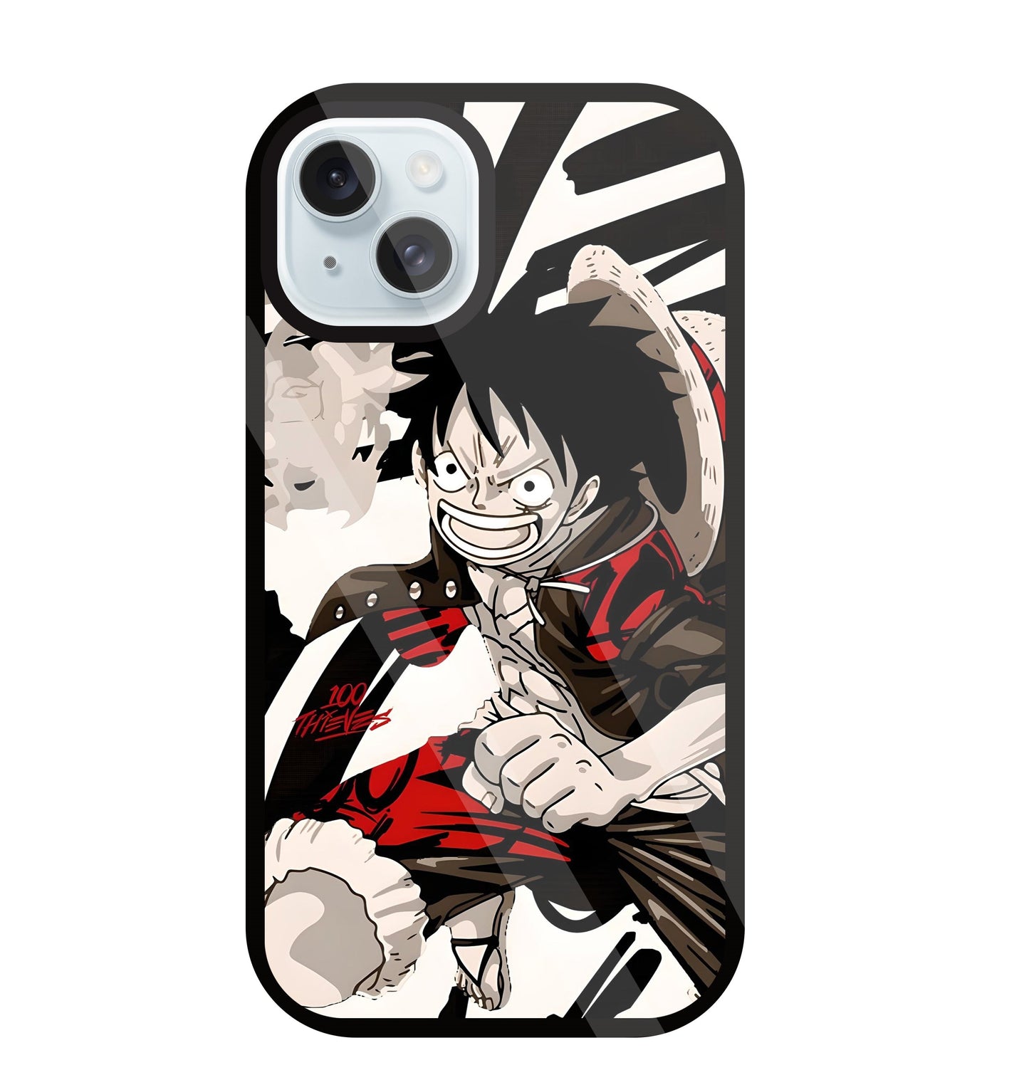 Angry Luffy Glass Case For Apple iPhone 13