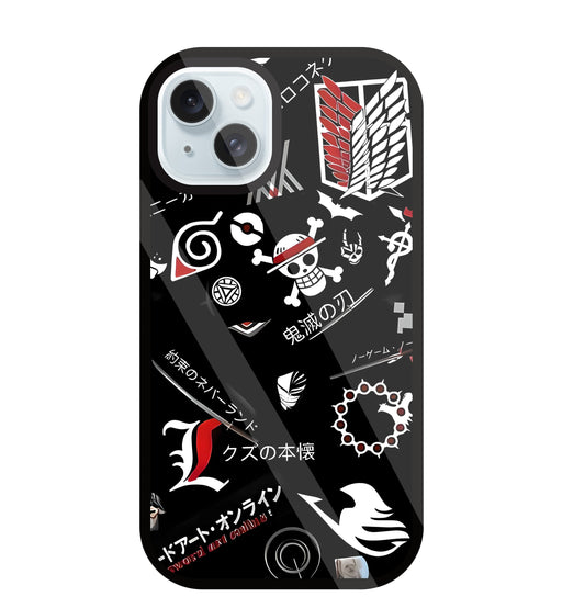 Anime Mashup  Glass Case For Apple iPhone 13