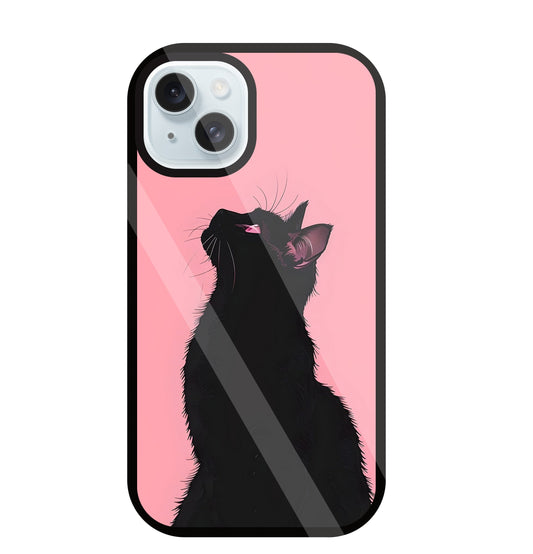 Black Cat Glass Case For Apple iPhone 13