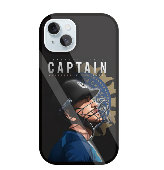 Captain MS Dhoni Glass Case For Apple iPhone 13