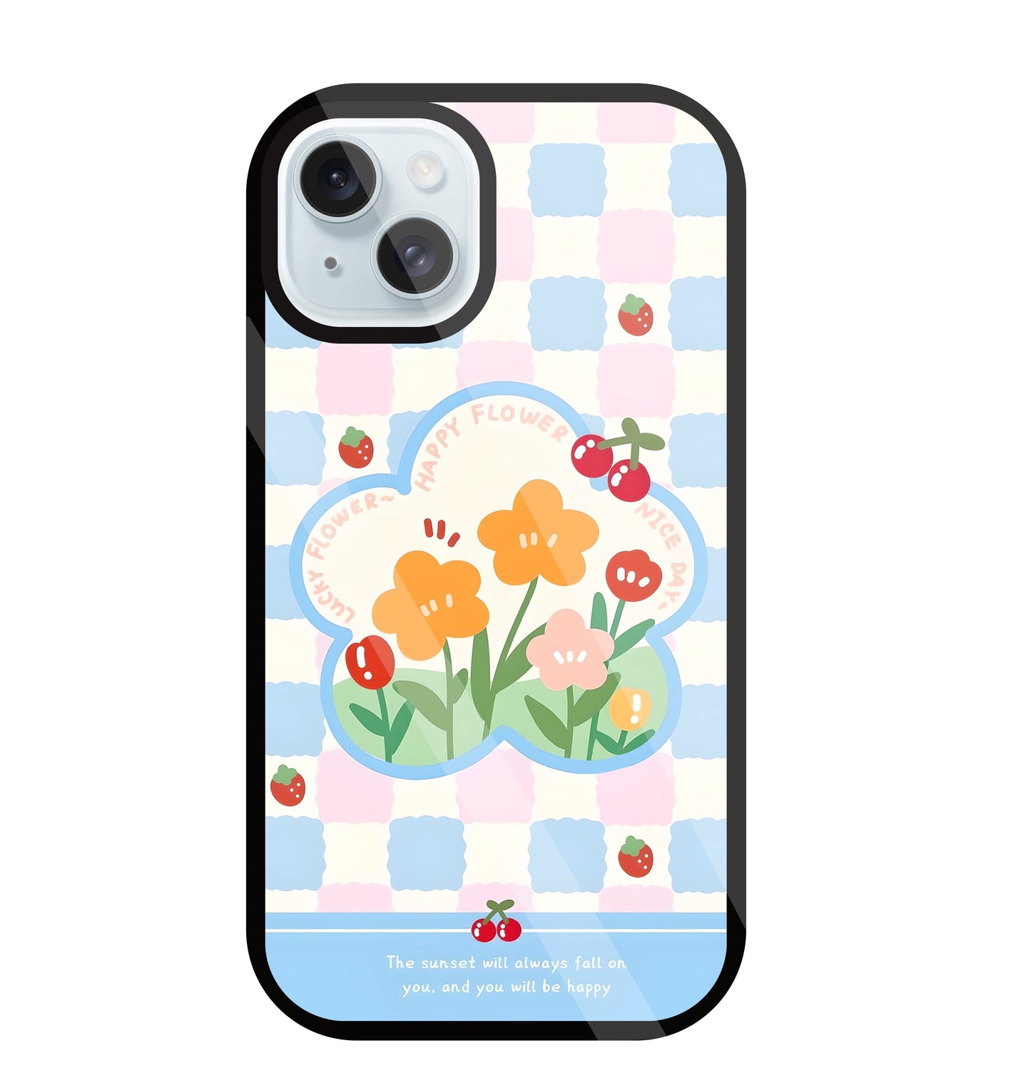 Cherry Blossom Glass Case For Apple iPhone 13