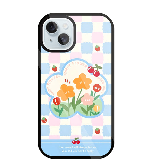 Cherry Blossom Glass Case For Apple iPhone 13