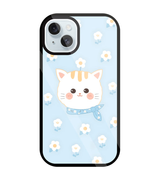 Cute Kitten Glass Case For Apple iPhone 13