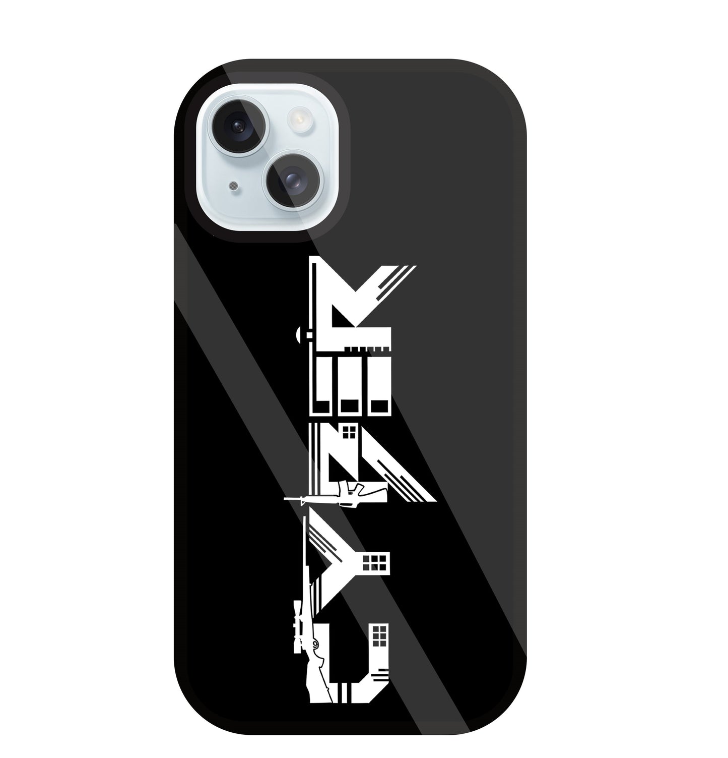 Cyber Gun Glass Case For Apple iPhone 13