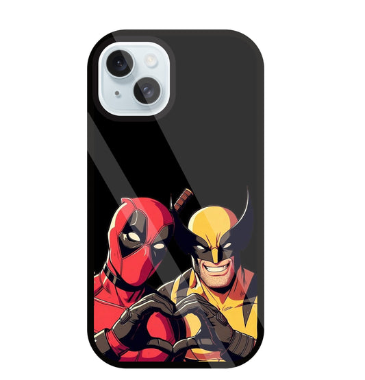 Deadpool And Wolverine Glass Case For Apple iPhone 13