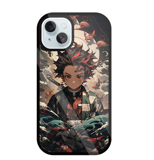Demon Slayer Glass Case For Apple iPhone 13