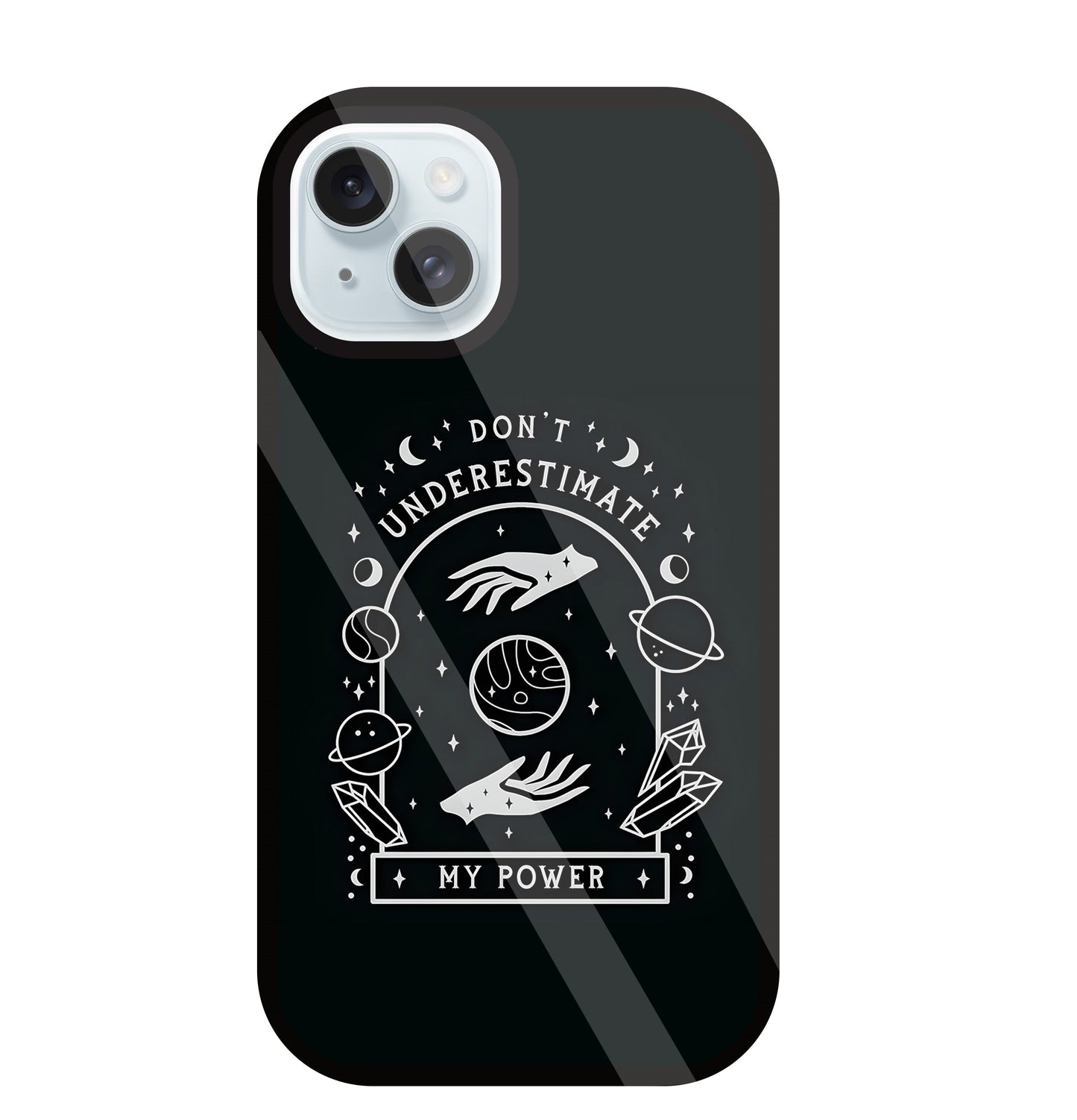 Don't Underestimate My Power Glass Case For Apple iPhone 13