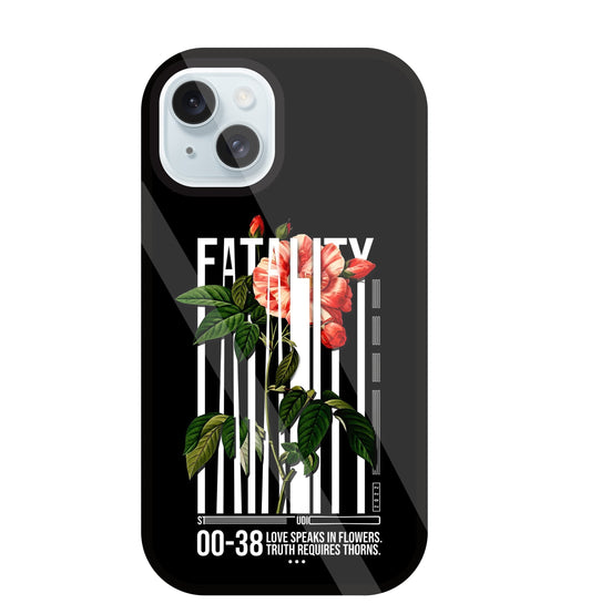 Fatality Flower Glass Case For Apple iPhone 13