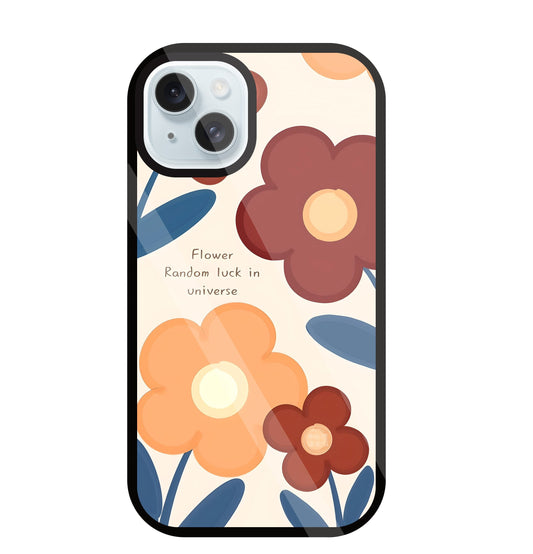 Flower Random Luck Glass Case For Apple iPhone 13