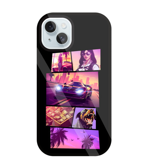 GTA 6 Glass Case For Apple iPhone 13
