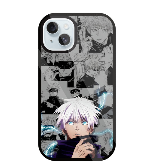 Gojo with bolt Glass Case For Apple iPhone 13