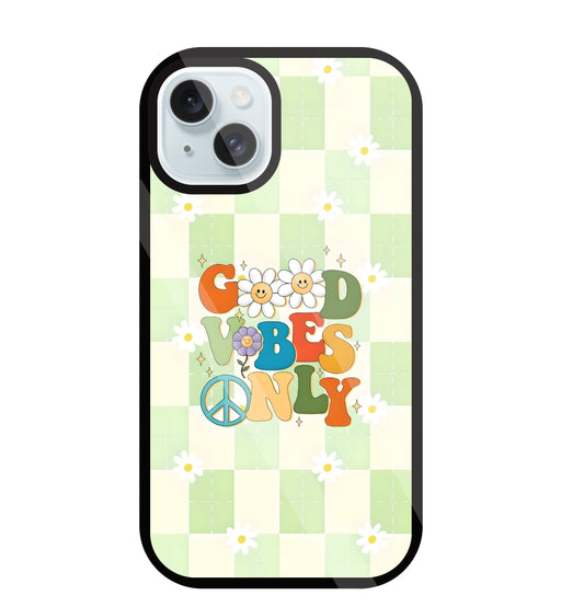 Good Vibes Only Glass Case For Apple iPhone 13