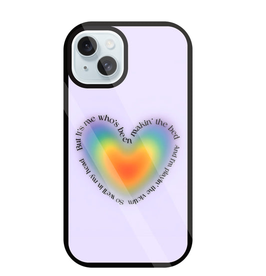 Heart With Neon Colour Glass Case For Apple iPhone 13